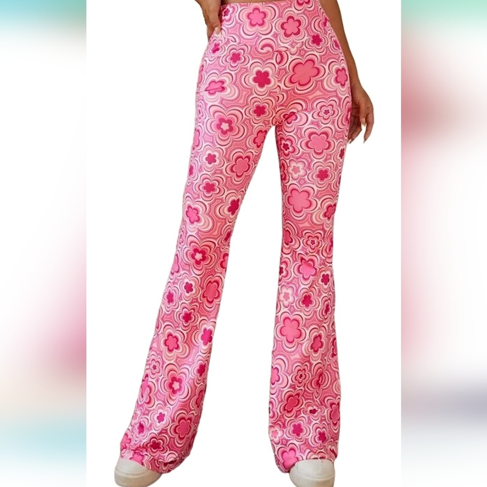 Floral flare pants - bell bottoms
